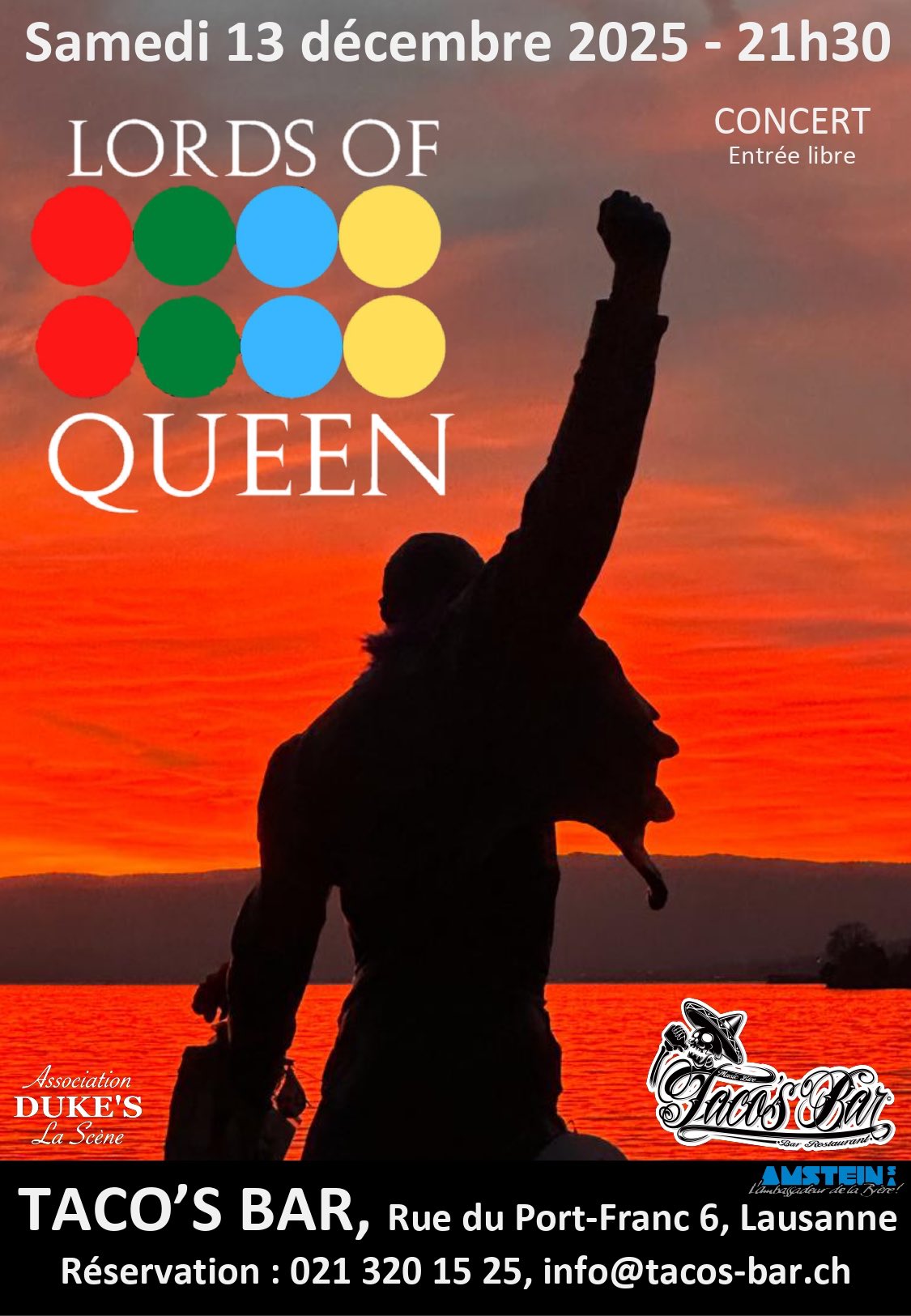 DECEMBRE 13 CONCERT LORS OF QUEEN 2025