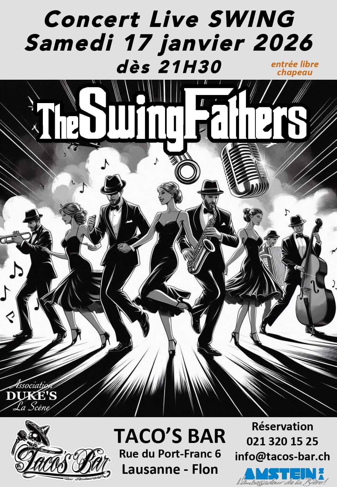 JANVIER 17 CONCERT THE SWING FATHERS 2026