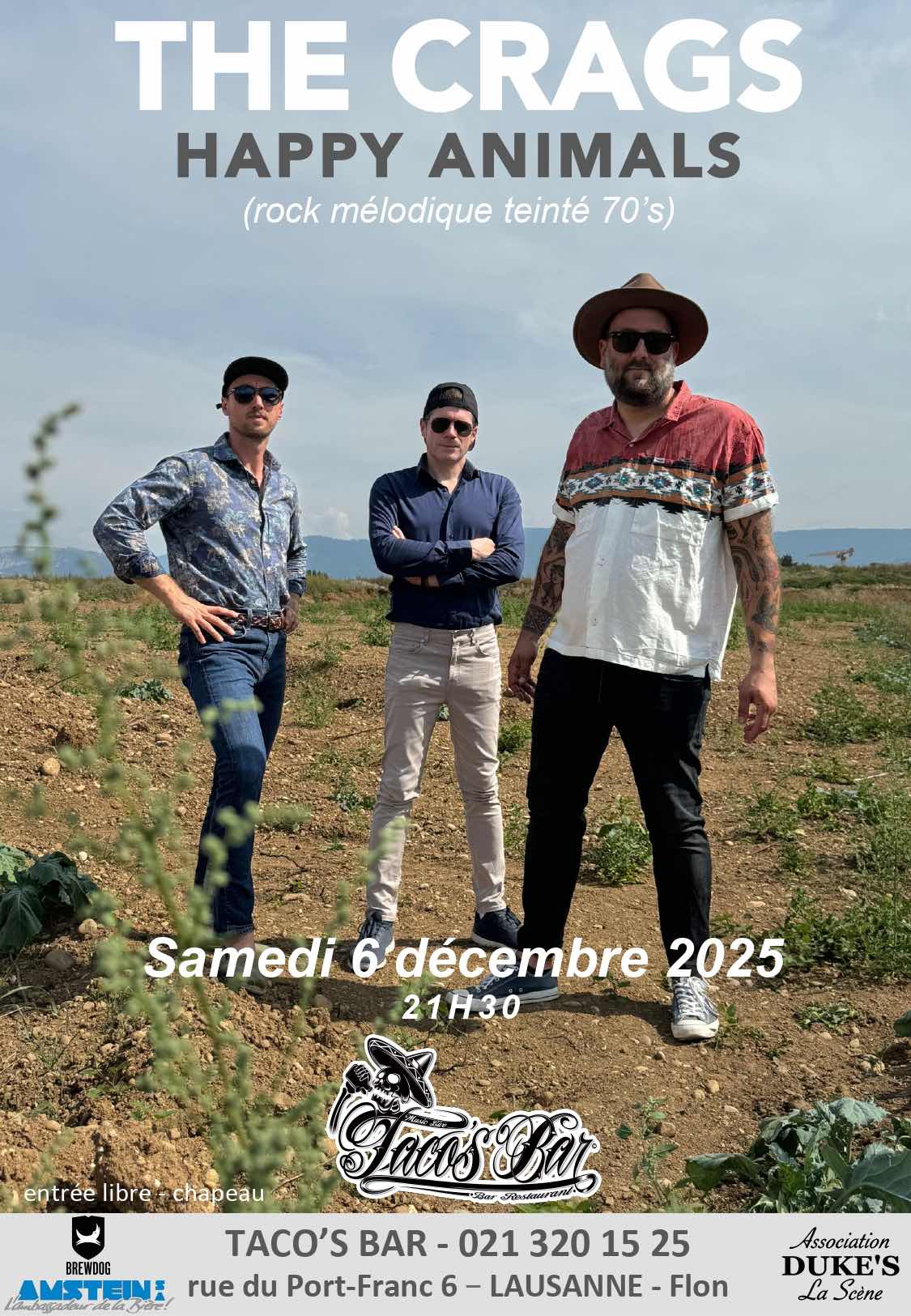 DECEMBRE 06 CONCERT THE CRAGS 2025