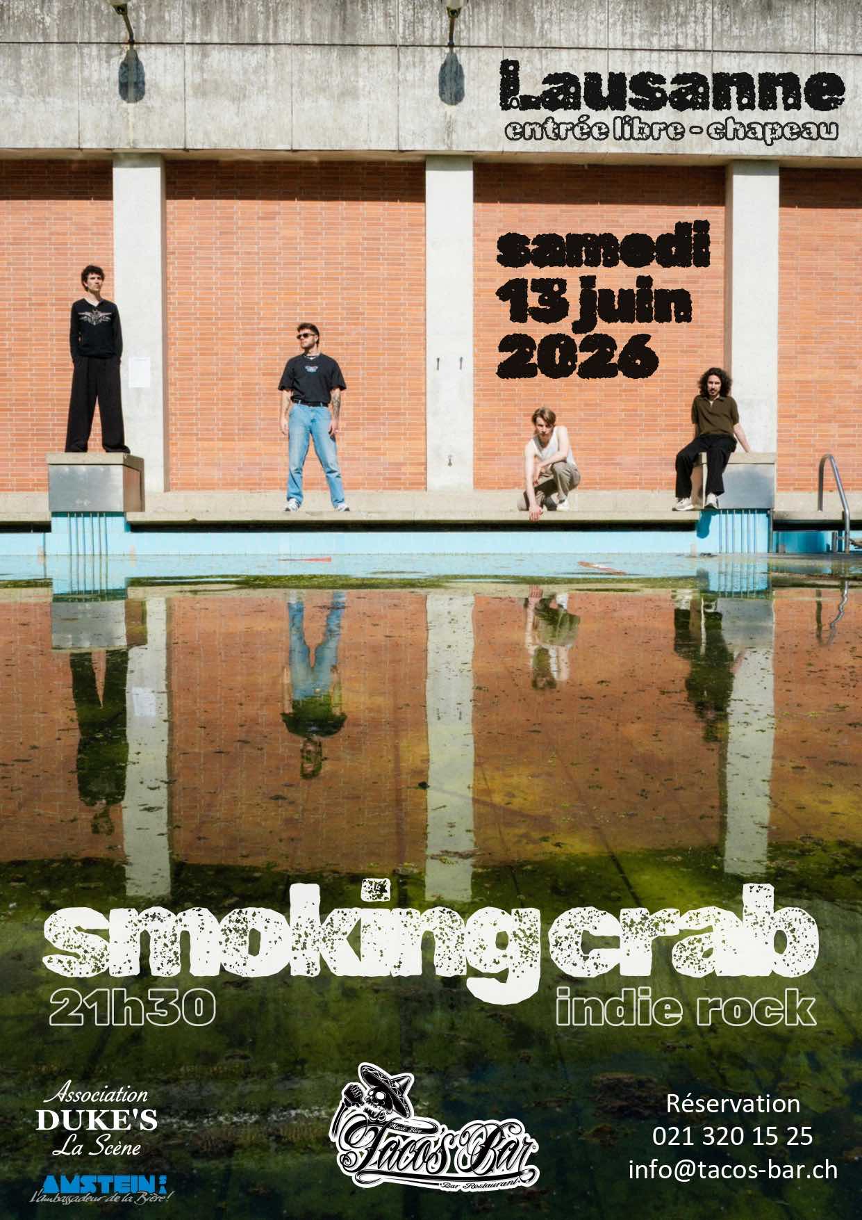 JUIN 13 CONCERT SMOKING CRAB 2026